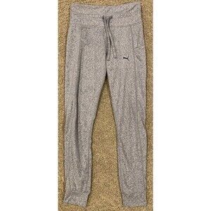 PUMA Womens Midweight Drawstring Jogger Leggings‎ with Side Pocket (S, Gray)